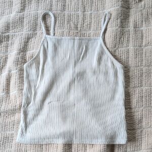 American Eagle Outfitters Light Gray Ribbed Camisole